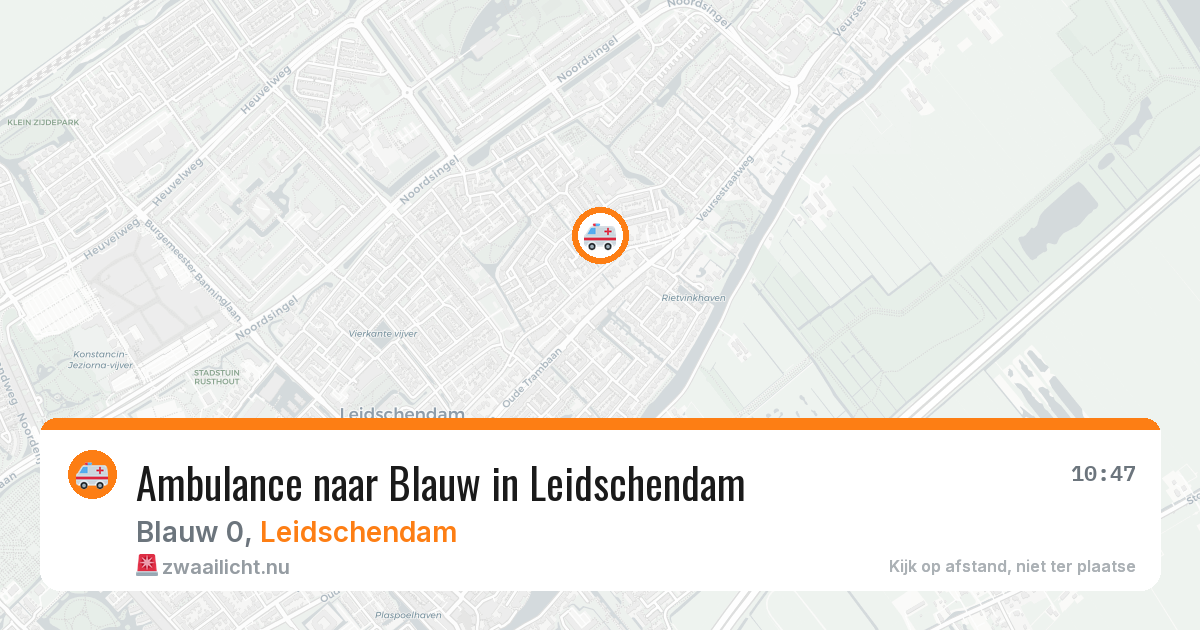 Ambulance naar Blauw in Leidschendam — 15 jul 2026