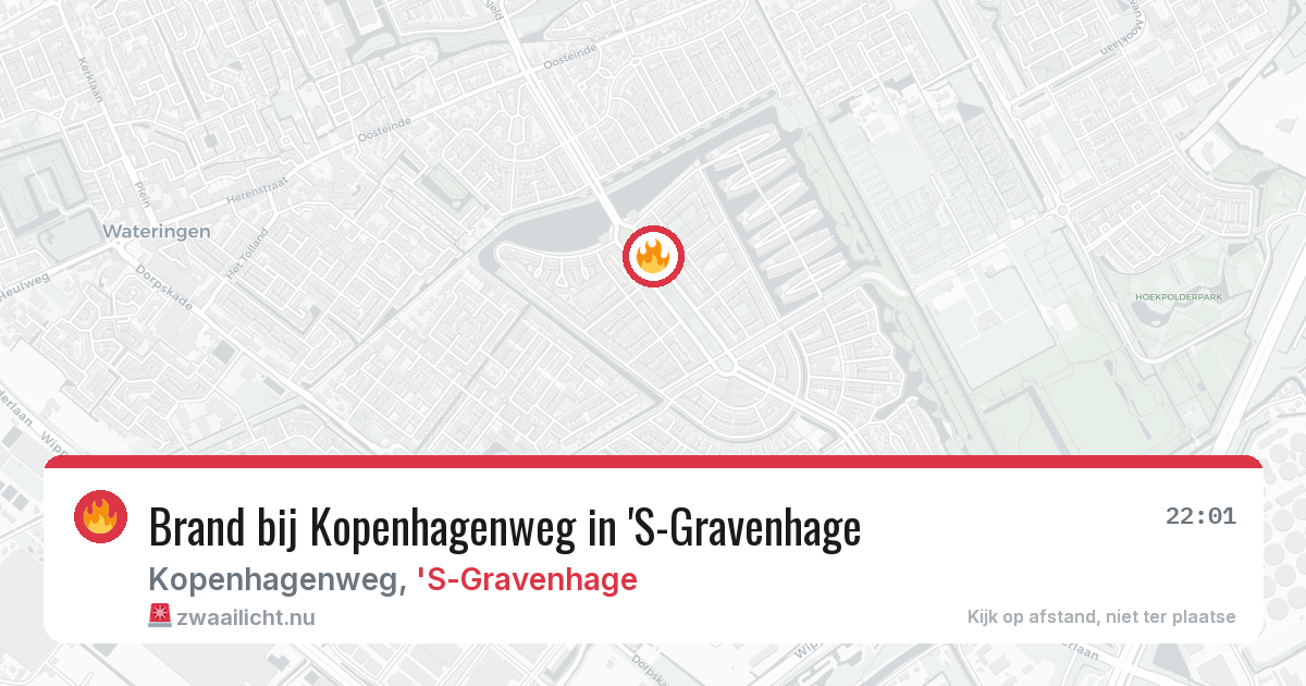 Brand bij Kopenhagenweg in 'S-Gravenhage — 10 jul 2026