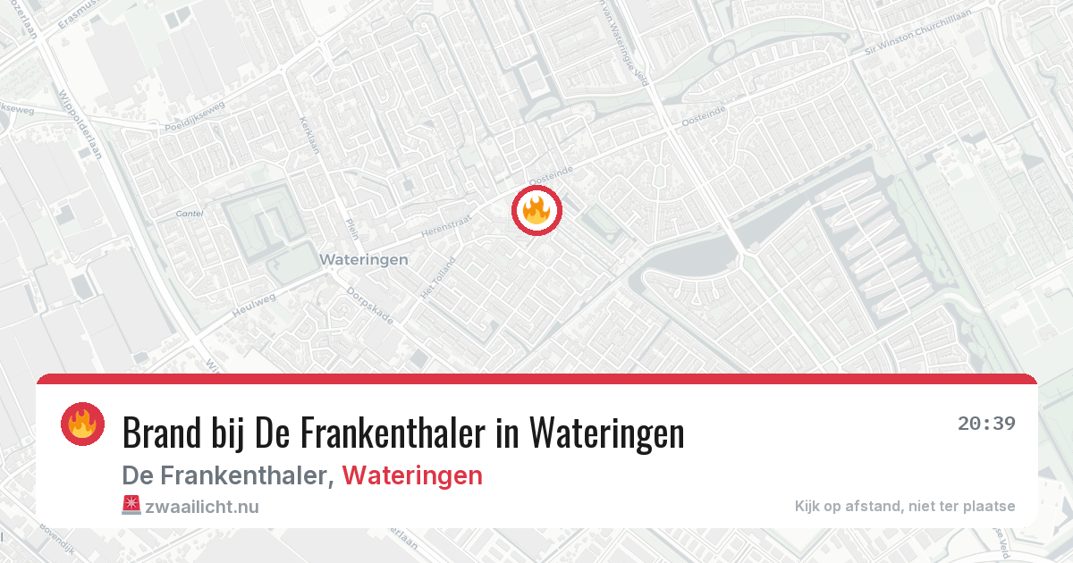 Brand bij De Frankenthaler in Wateringen — 4 mei 2026