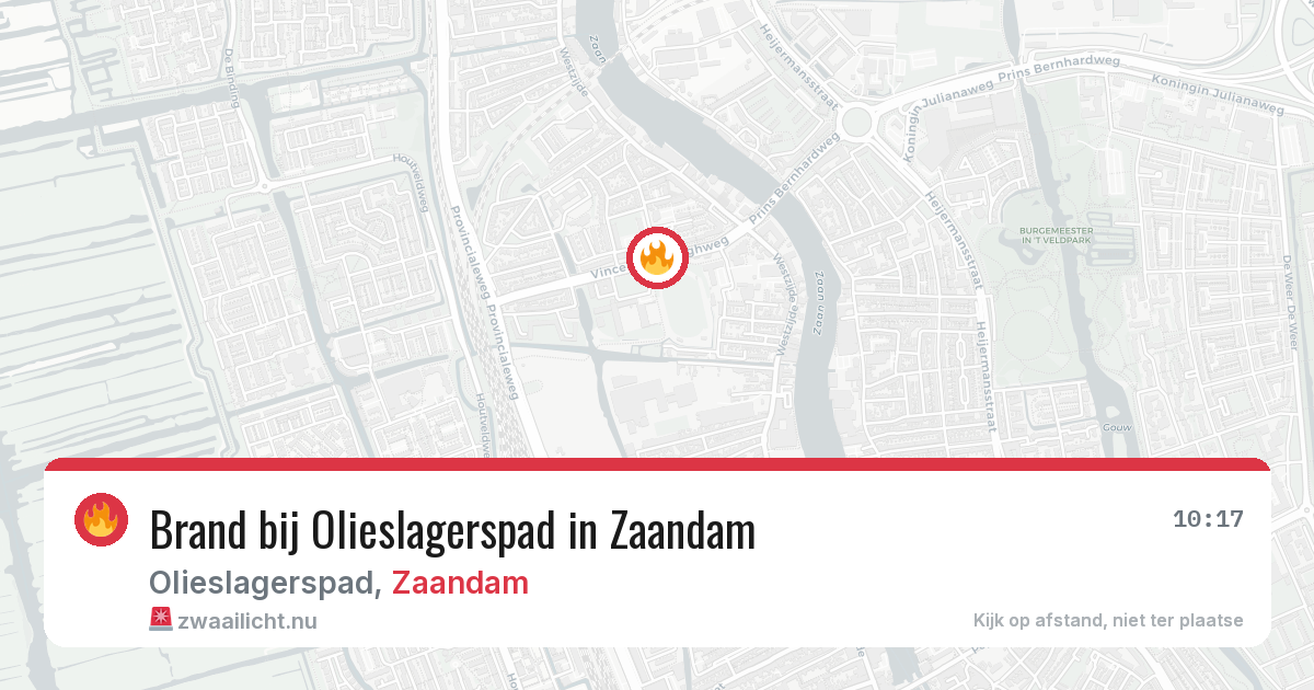 Brand bij Olieslagerspad in Zaandam — 15 jul 2026