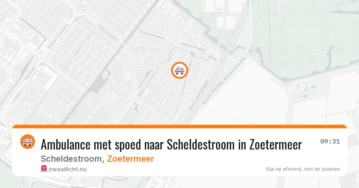 Ambulance met spoed naar Scheldestroom in Zoetermeer — 23 jul 2026