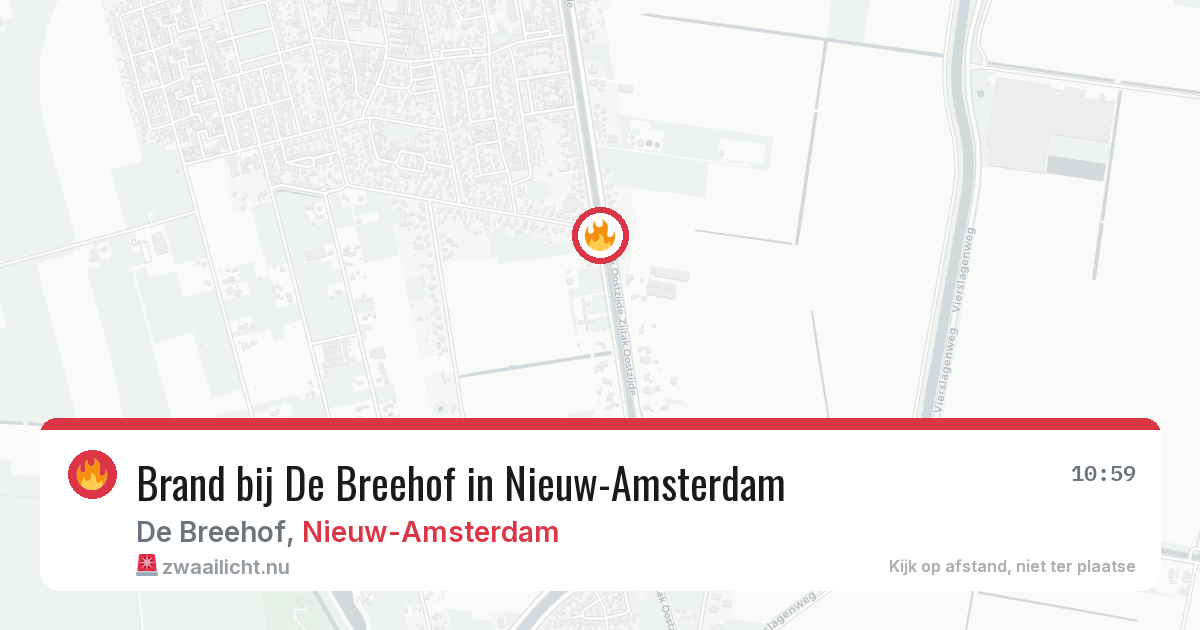 Brand bij De Breehof in Nieuw-Amsterdam — 28 mei 2026
