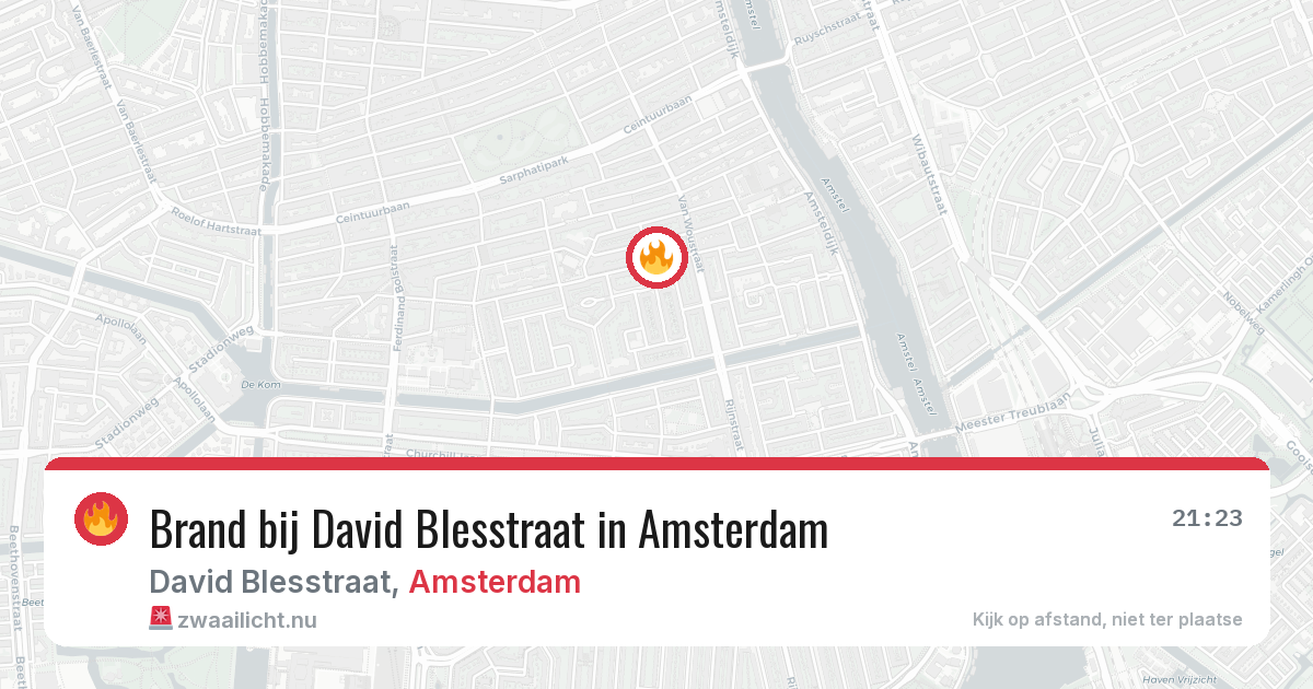 Brand bij David Blesstraat in Amsterdam — 10 jul 2026