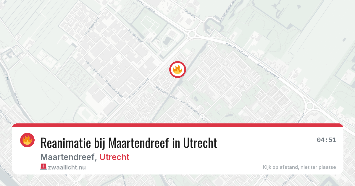 Reanimatie bij Maartendreef in Utrecht — 12 feb 2026