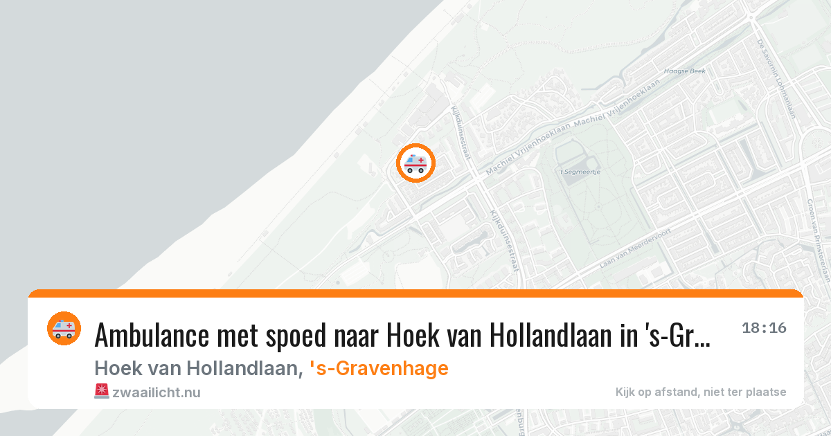 Ambulance met spoed naar Hoek van Hollandlaan in 's-Gravenhage — 15 jul 2026