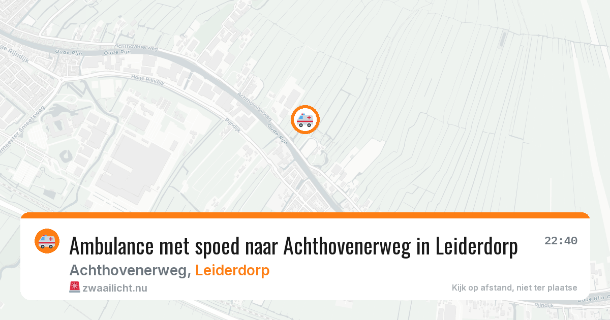 Ambulance met spoed naar Achthovenerweg in Leiderdorp — 16 jan 2026
