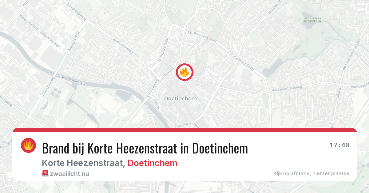 Brand bij Korte Heezenstraat in Doetinchem — 2 apr 2026