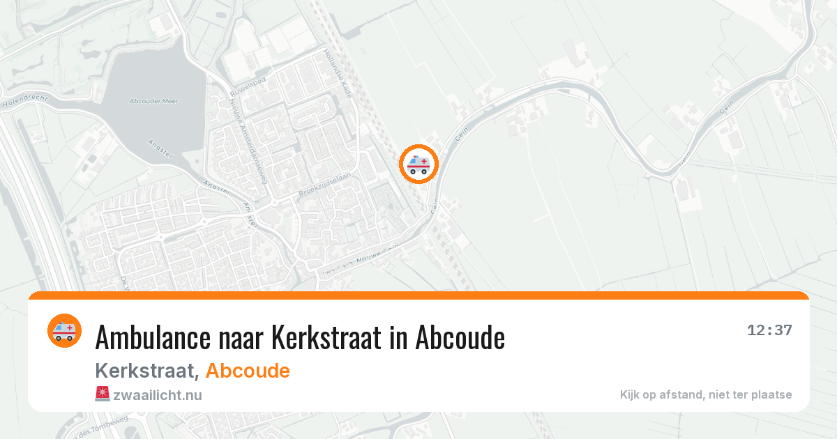 Ambulance naar Kerkstraat in Abcoude — 13 mei 2026