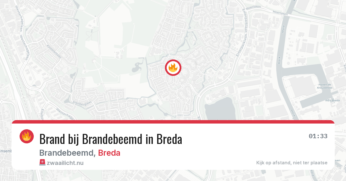 Brand bij Brandebeemd in Breda — 5 jun 2026