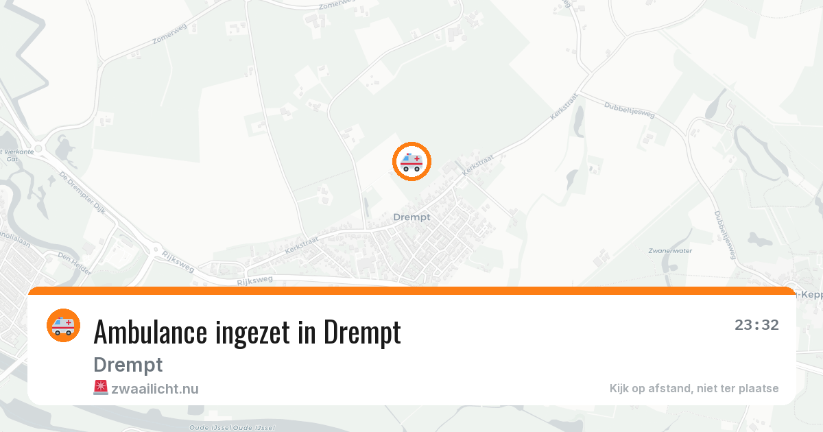 Ambulance ingezet in Drempt — 16 jul 2026