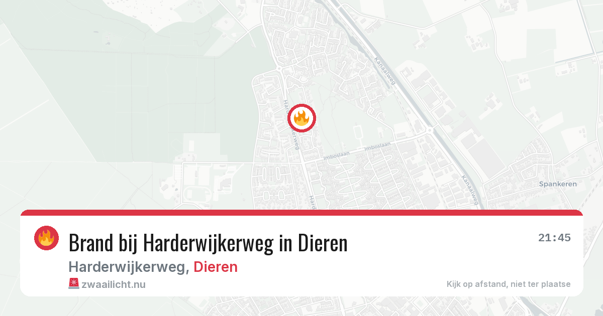 Brand bij Harderwijkerweg in Dieren — 8 jun 2026