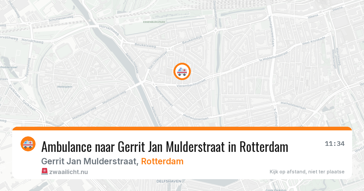 Ambulance naar Gerrit Jan Mulderstraat in Rotterdam — 4 mei 2026