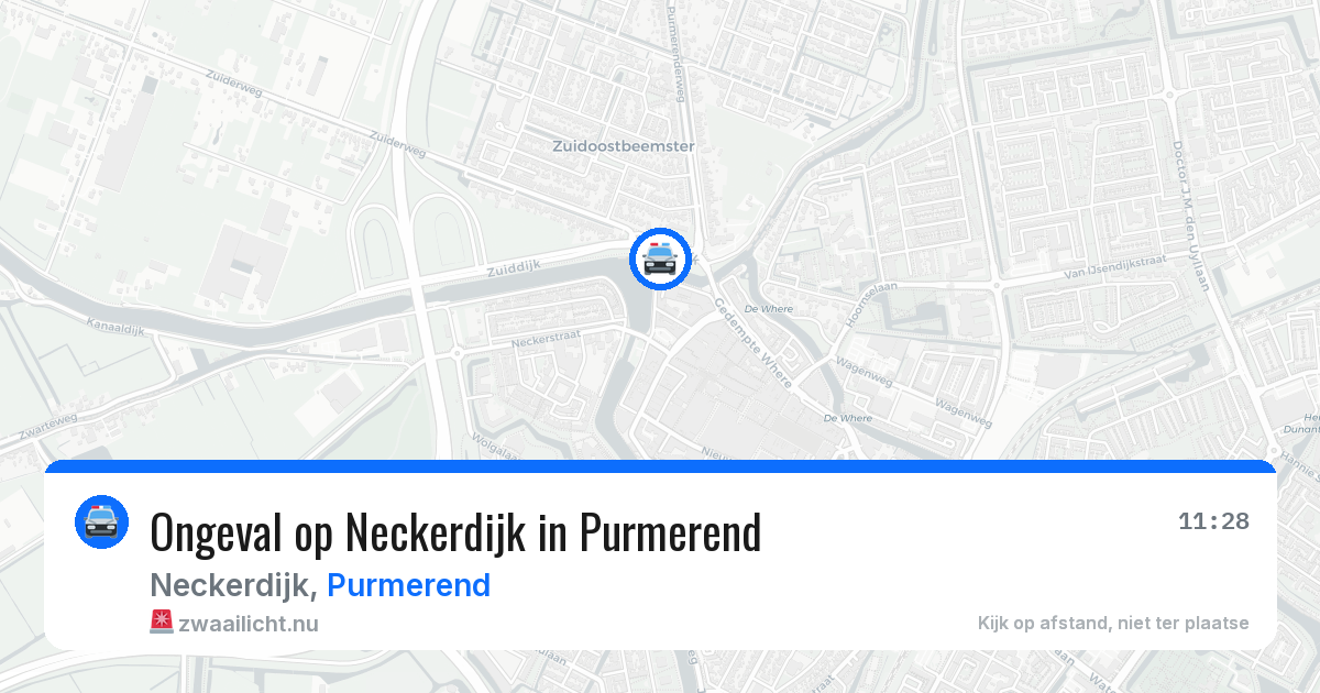 Ongeval op Neckerdijk in Purmerend — 12 jul 2026