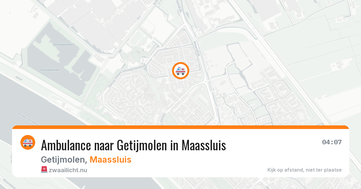 Ambulance naar Getijmolen in Maassluis — 11 mei 2026