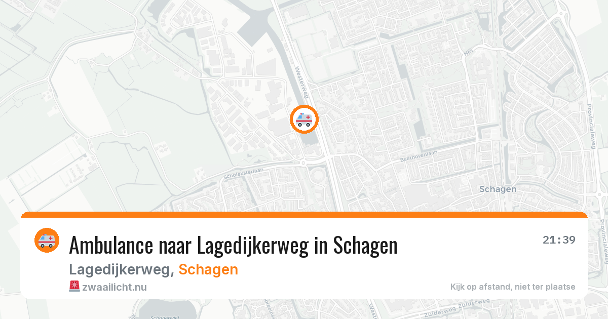 Ambulance naar Lagedijkerweg in Schagen — 11 jul 2026