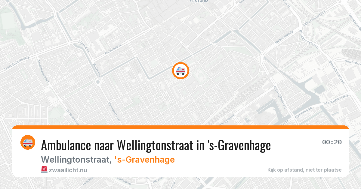 Ambulance naar Wellingtonstraat in 's-Gravenhage — 1 jun 2026