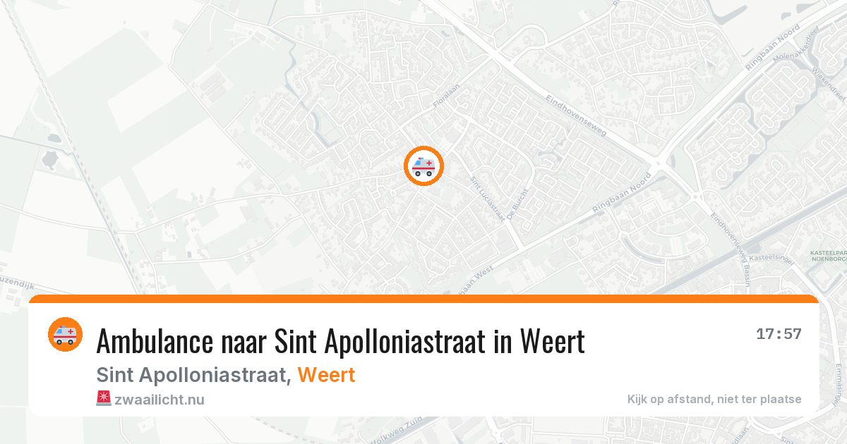 Ambulance naar Sint Apolloniastraat in Weert — 7 jul 2026