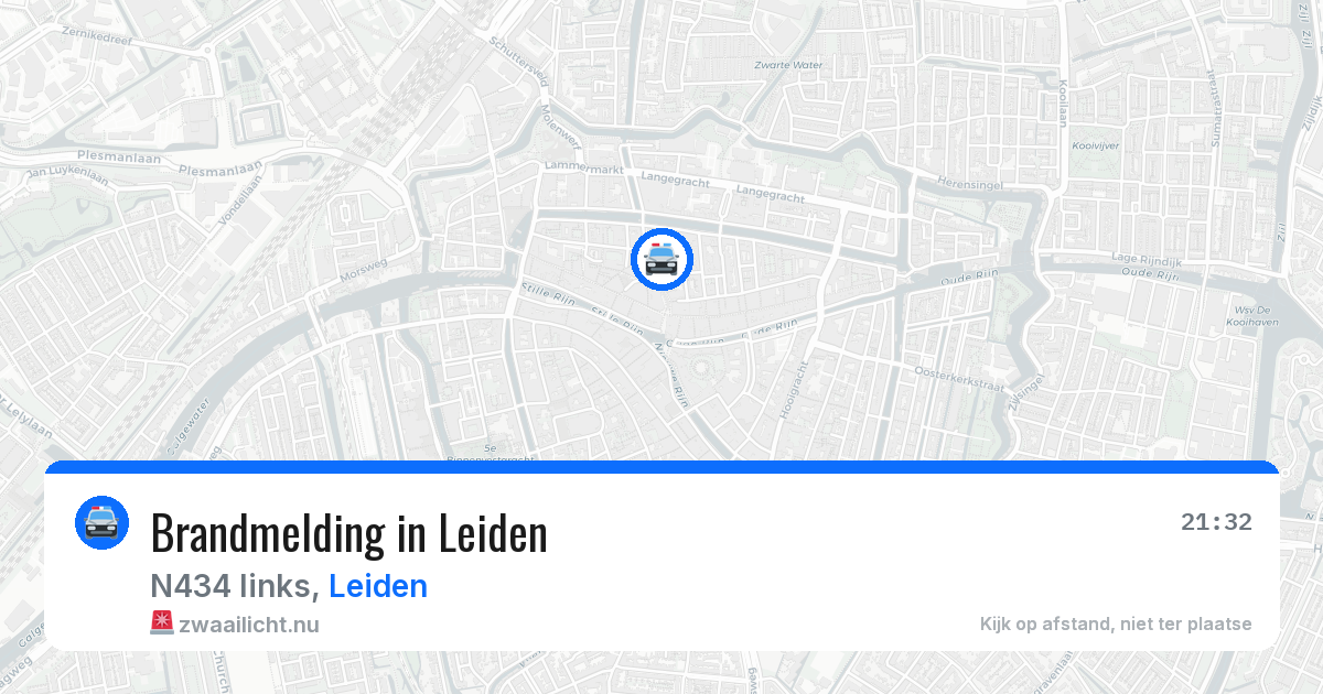 Brandmelding in Leiden — 18 mrt 2026