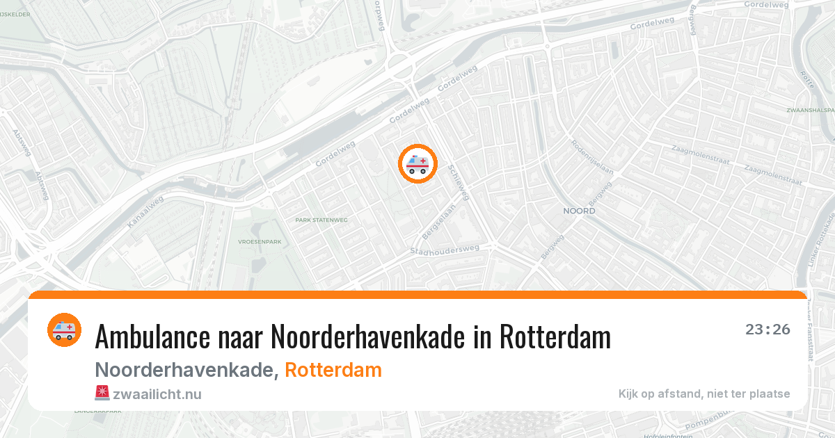 Ambulance naar Noorderhavenkade in Rotterdam — 14 jul 2026
