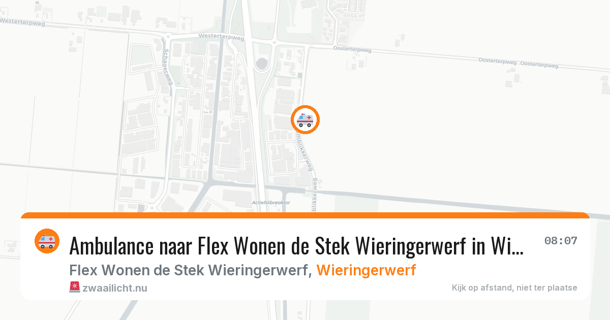 Ambulance naar Flex Wonen de Stek Wieringerwerf in Wieringerwerf — 23 jul 2026