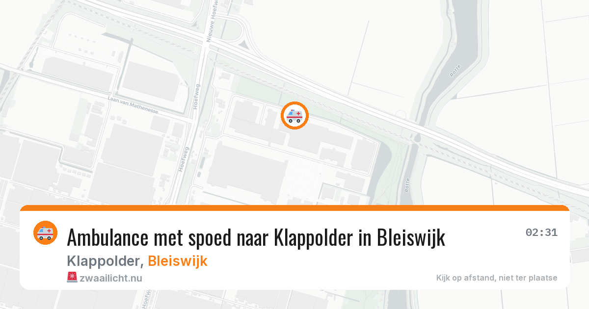 Ambulance met spoed naar Klappolder in Bleiswijk — 14 apr 2026