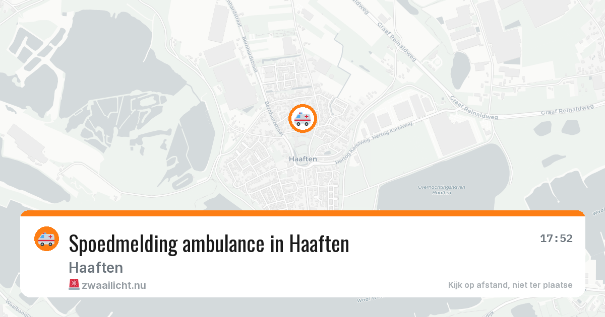 Spoedmelding ambulance in Haaften — 9 feb 2026
