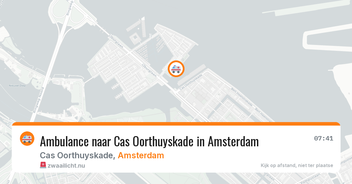 Ambulance naar Cas Oorthuyskade in Amsterdam — 27 jul 2026