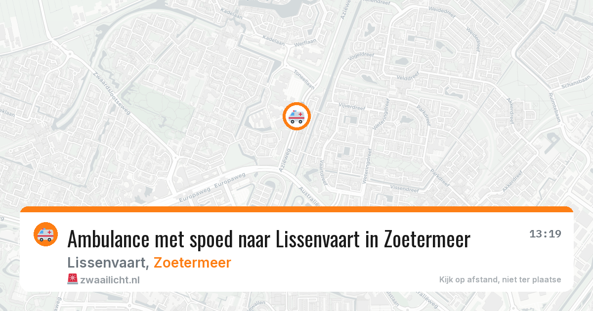 Ambulance met spoed naar Lissenvaart in Zoetermeer — 6 mrt 2026
