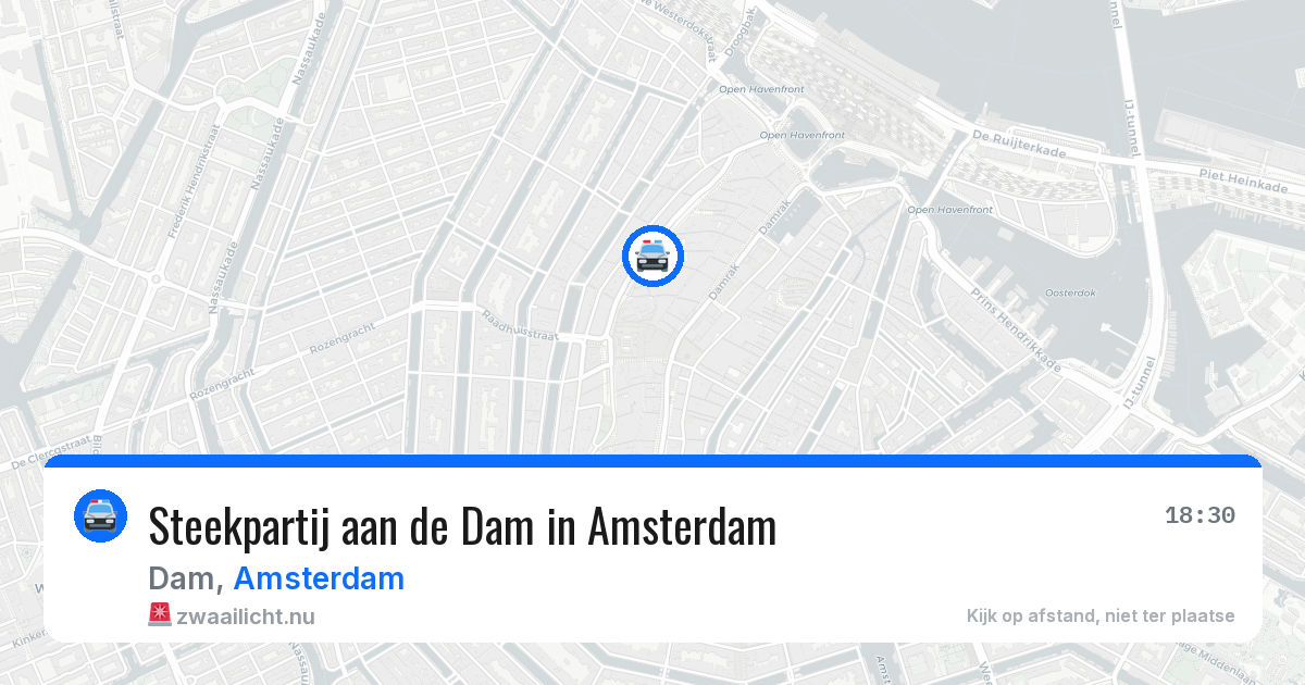 Steekpartij aan de Dam in Amsterdam — 23 feb 2026