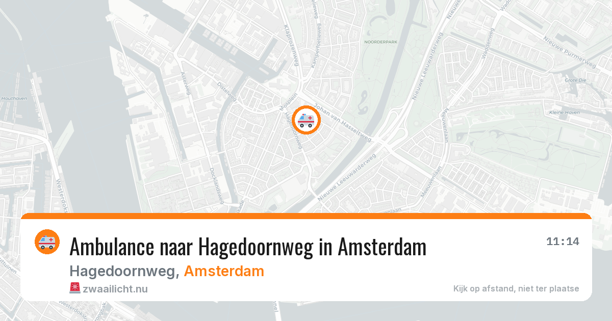 Ambulance naar Hagedoornweg in Amsterdam — 9 mei 2026