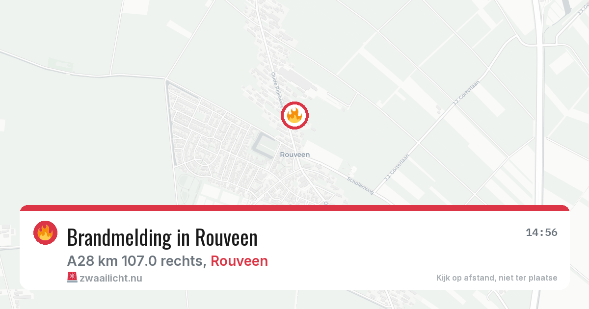 Brandmelding in Rouveen — 14 apr 2026