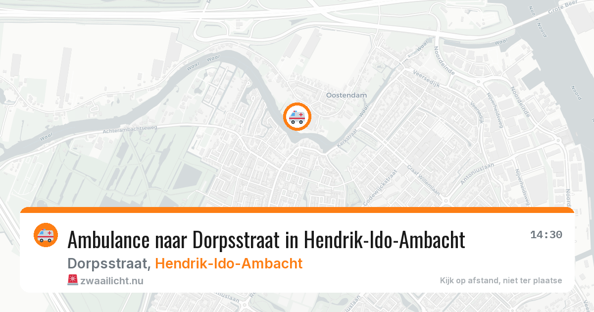 Ambulance naar Dorpsstraat in Hendrik-Ido-Ambacht — 28 mrt 2026