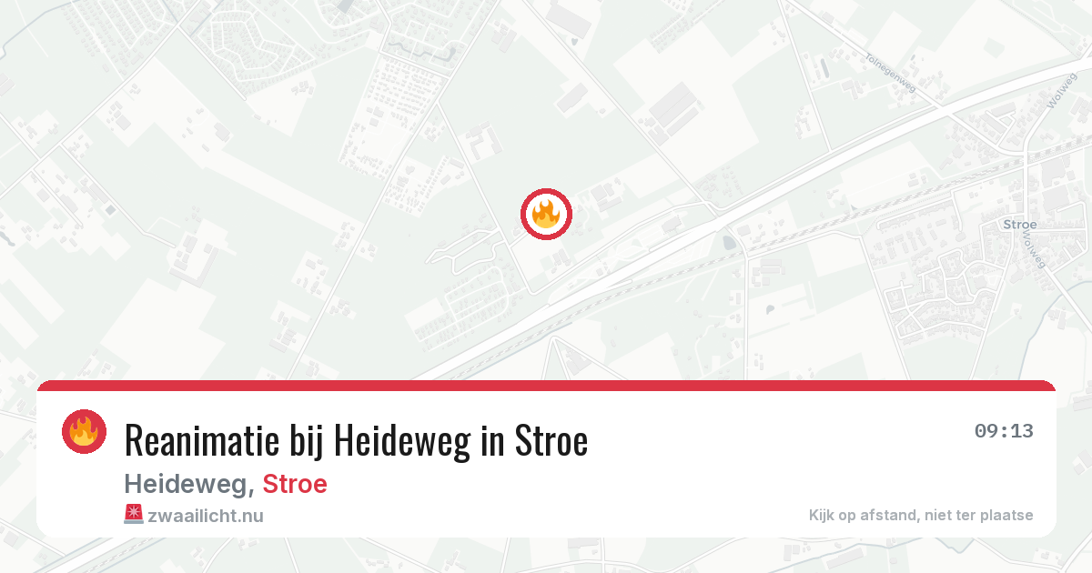 Reanimatie bij Heideweg in Stroe — 5 mei 2026