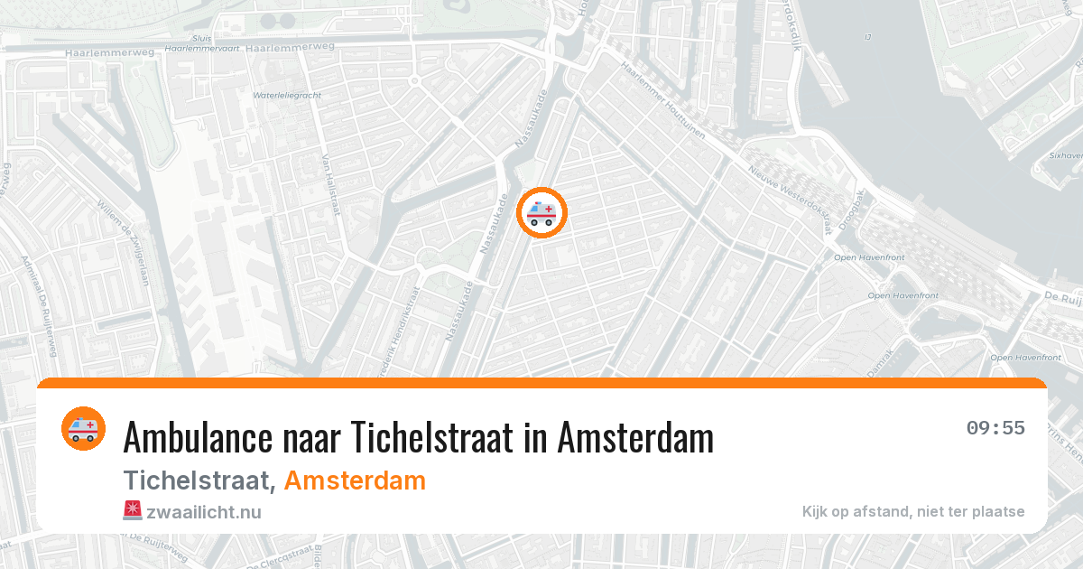 Ambulance naar Tichelstraat in Amsterdam — 16 jul 2026