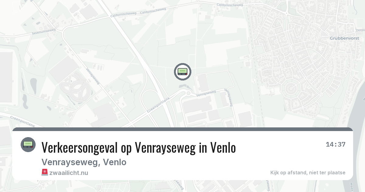 Verkeersongeval op Venrayseweg in Venlo — 7 jul 2026
