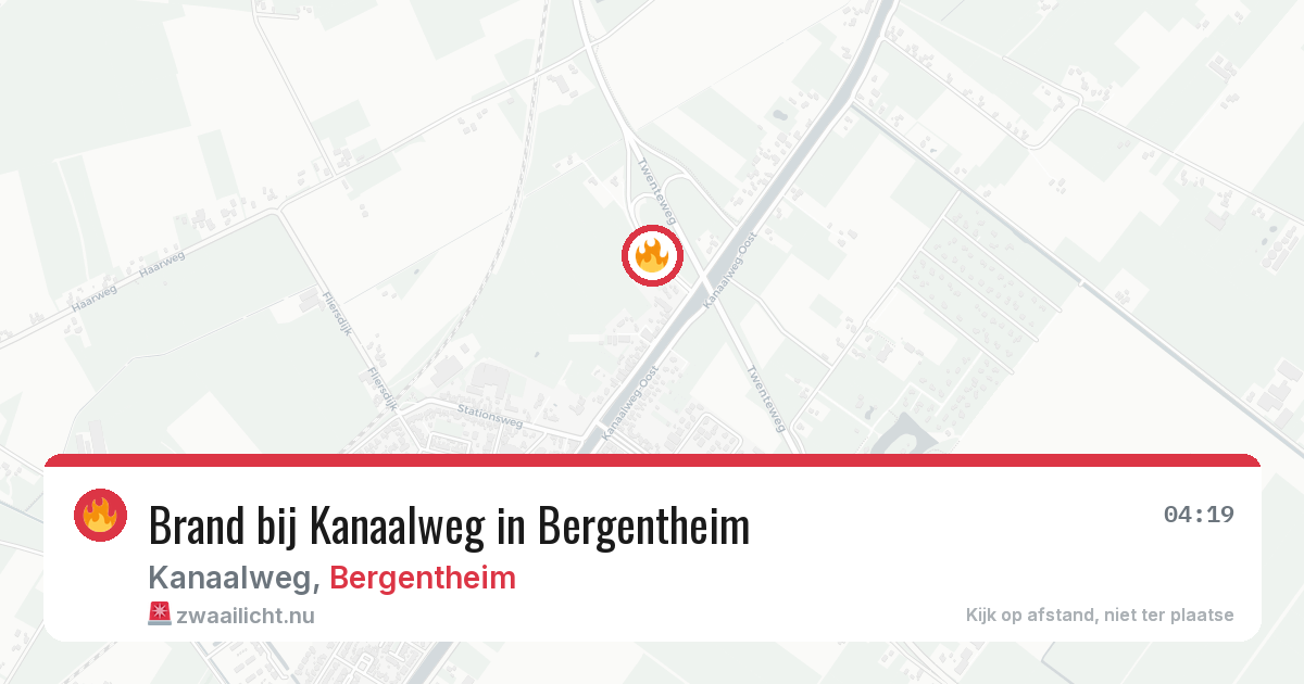 Brand bij Kanaalweg in Bergentheim — 28 jun 2026