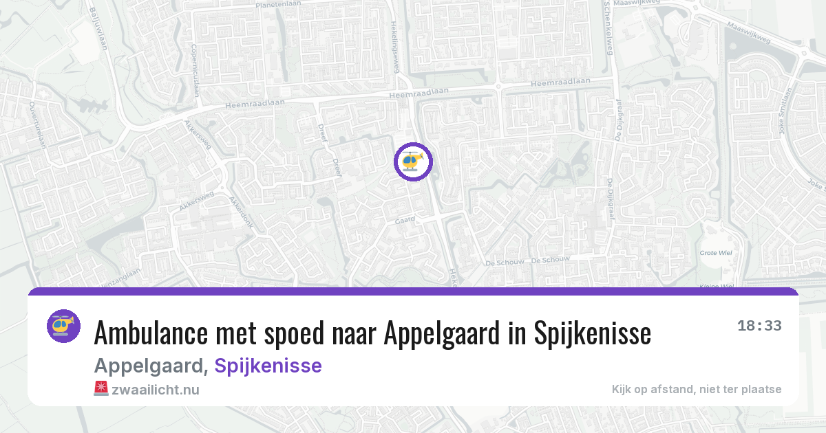 Ambulance met spoed naar Appelgaard in Spijkenisse — 14 apr 2026