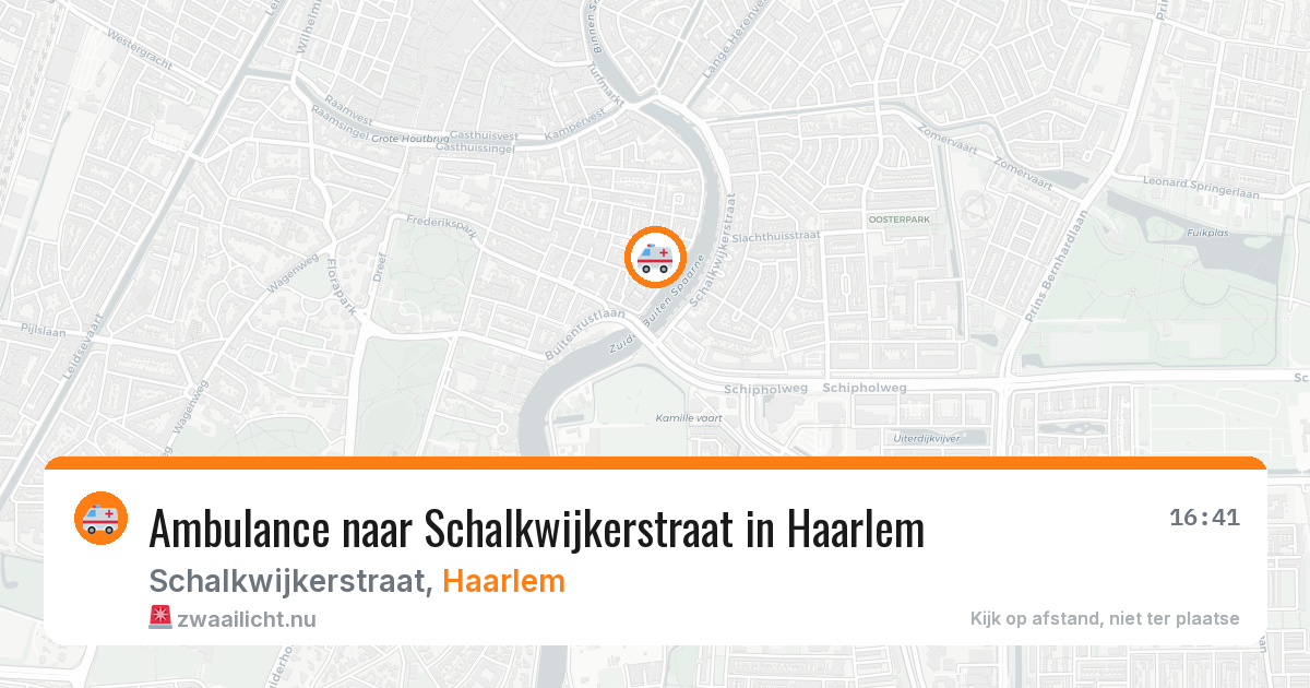 Ambulance naar Schalkwijkerstraat in Haarlem — 21 jul 2026