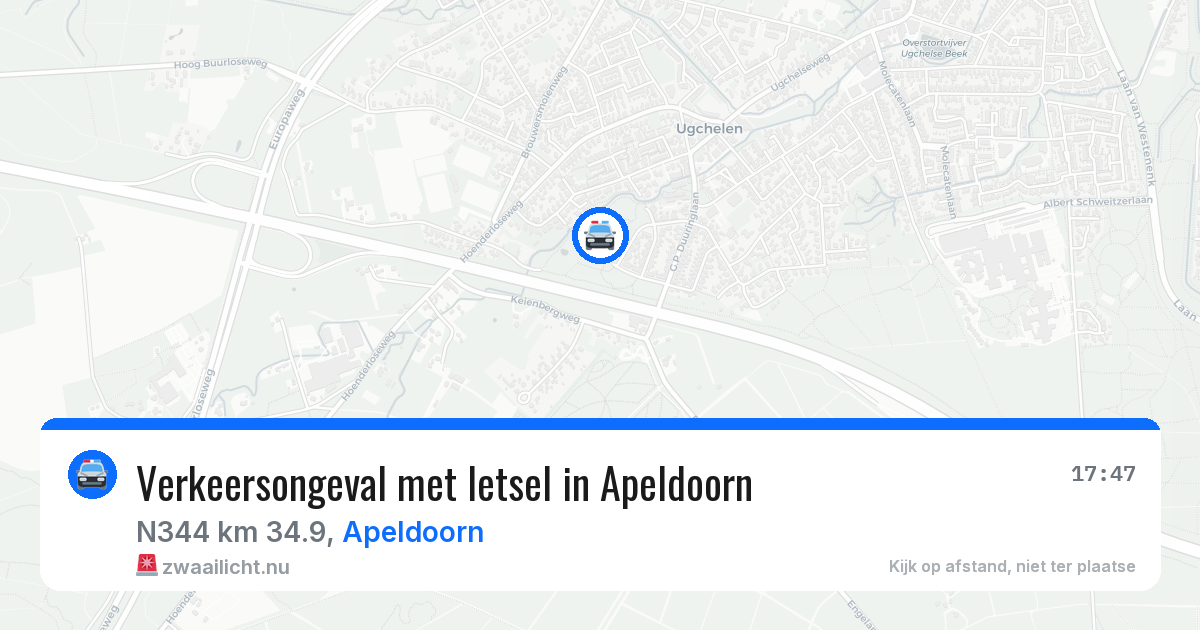 Verkeersongeval met letsel in Apeldoorn — 22 mei 2026