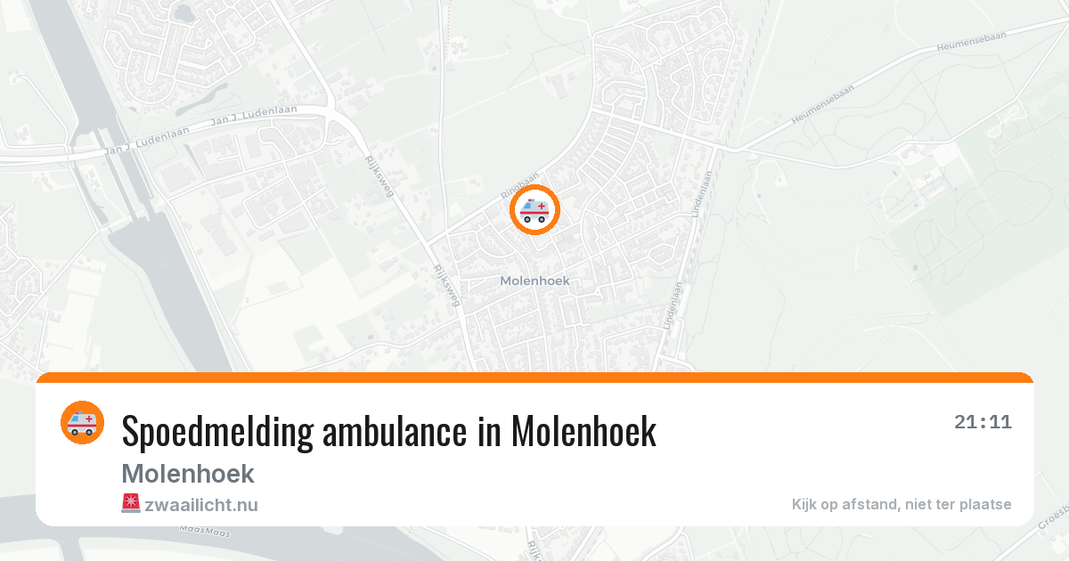 Spoedmelding ambulance in Molenhoek — 18 mrt 2026