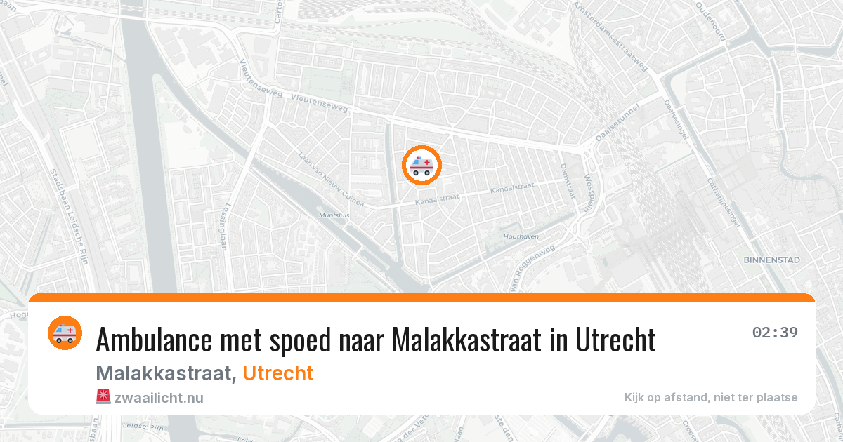 Ambulance met spoed naar Malakkastraat in Utrecht — 28 mrt 2026