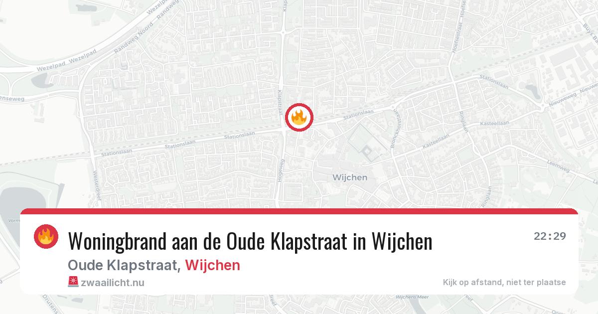 Woningbrand aan de Oude Klapstraat in Wijchen — 3 apr 2026