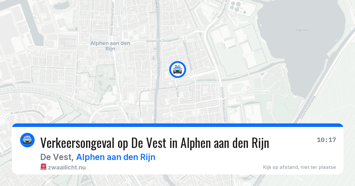 Verkeersongeval op De Vest in Alphen aan den Rijn — 29 apr 2026