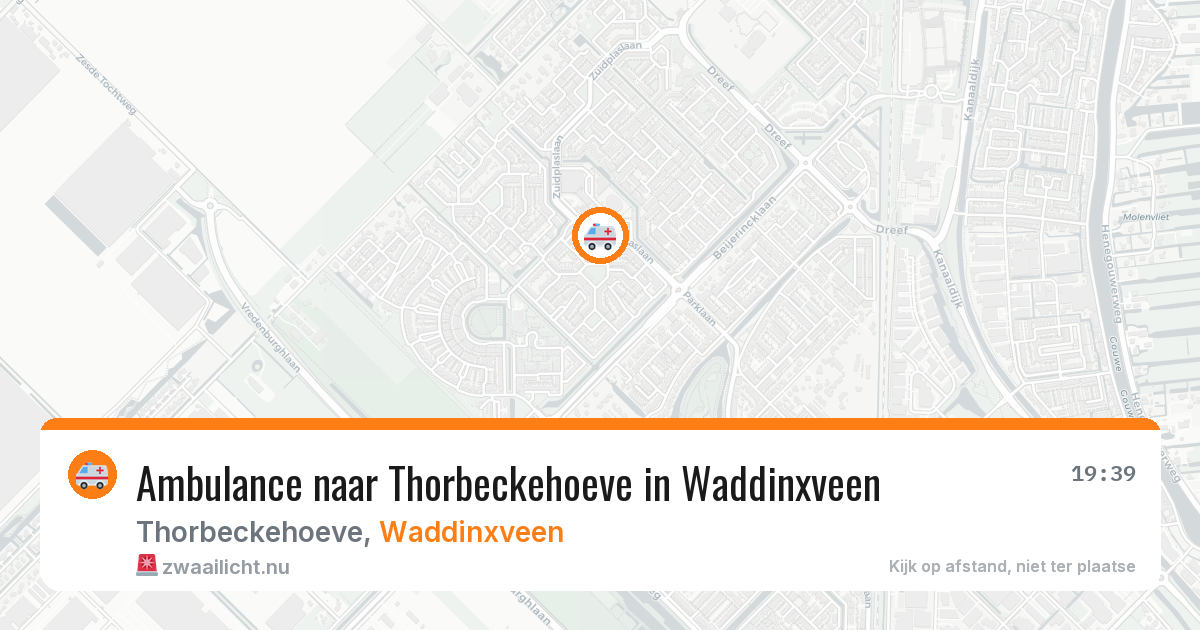 Ambulance naar Thorbeckehoeve in Waddinxveen — 15 jul 2026