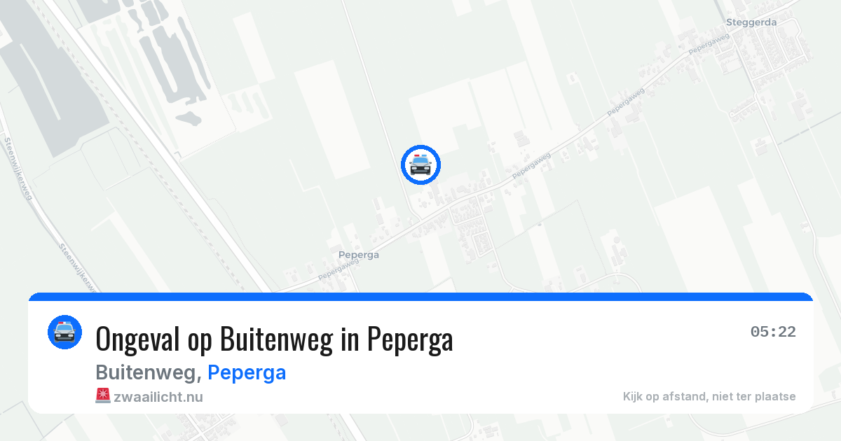 Ongeval op Buitenweg in Peperga — 24 mei 2026