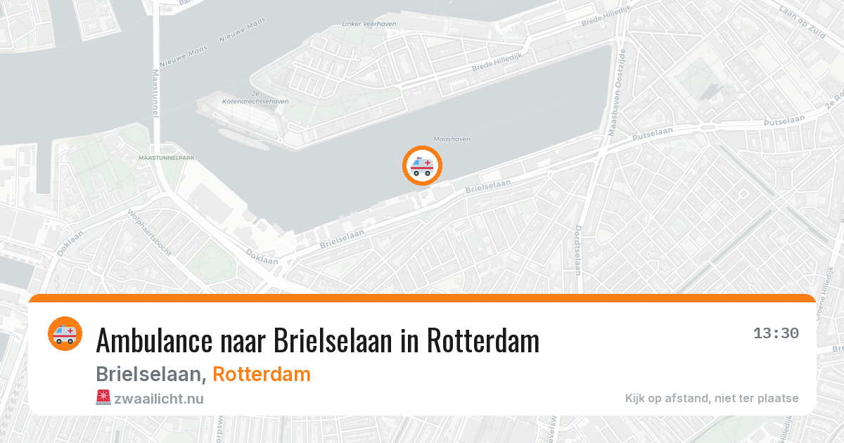Ambulance naar Brielselaan in Rotterdam — 22 mrt 2026