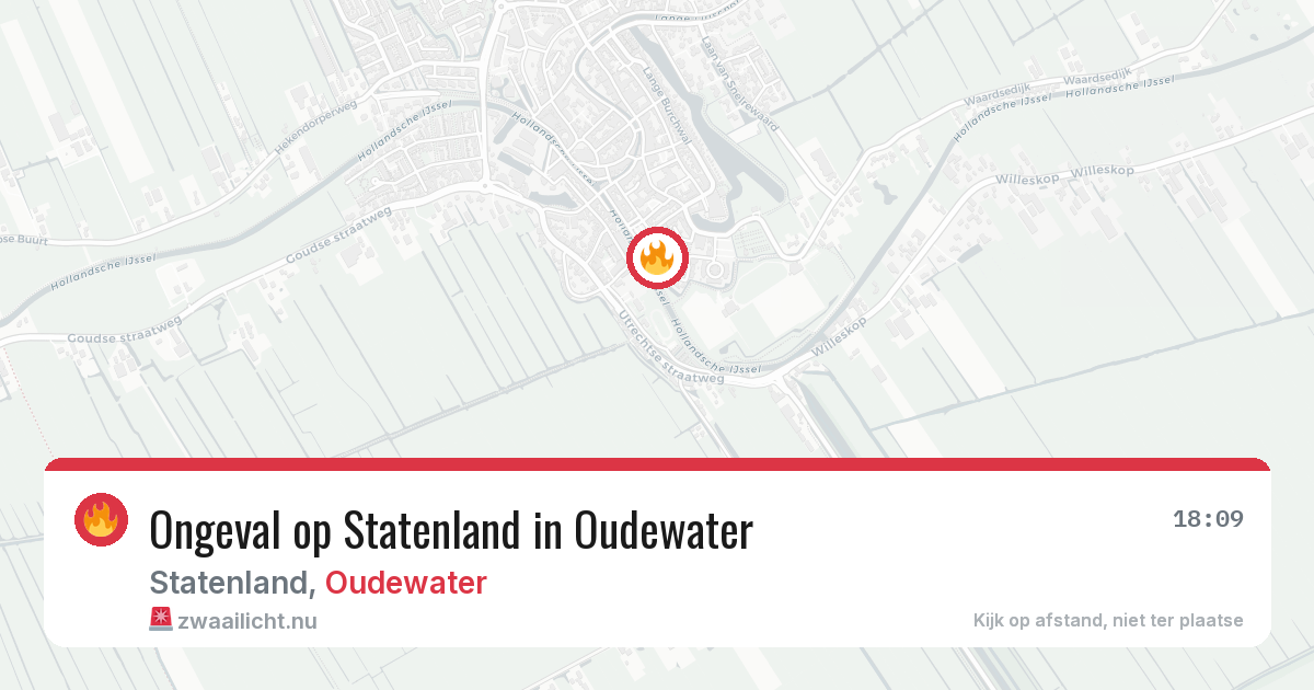 Ongeval op Statenland in Oudewater — 17 jul 2026