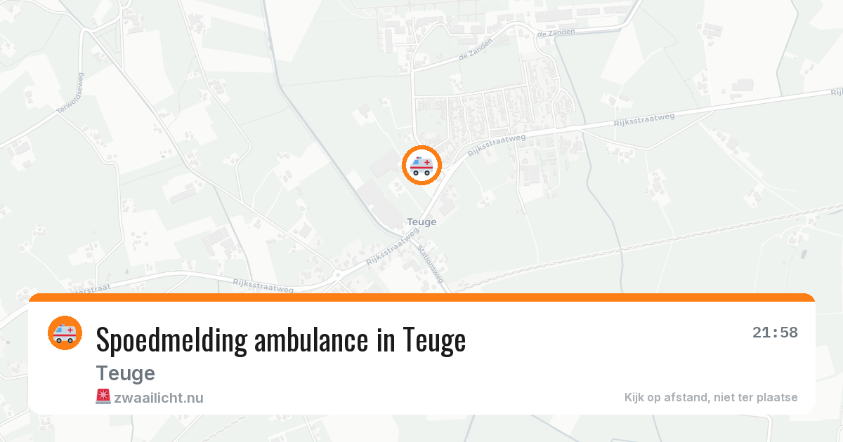 Spoedmelding ambulance in Teuge — 12 jul 2026