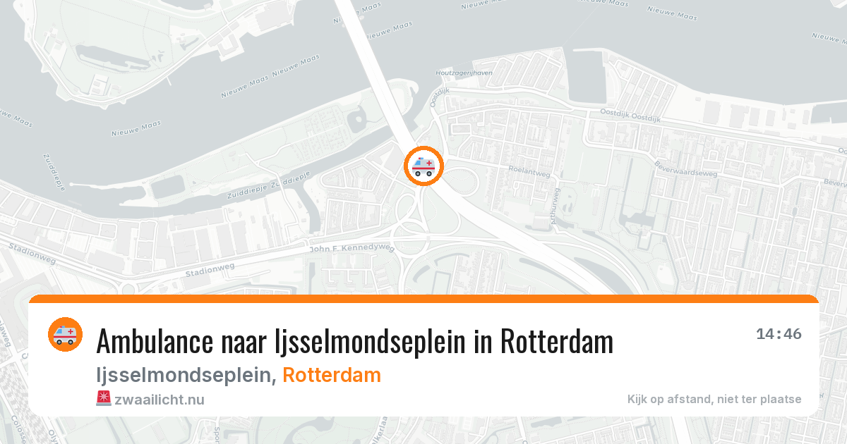 Ambulance naar Ijsselmondseplein in Rotterdam — 25 mei 2026