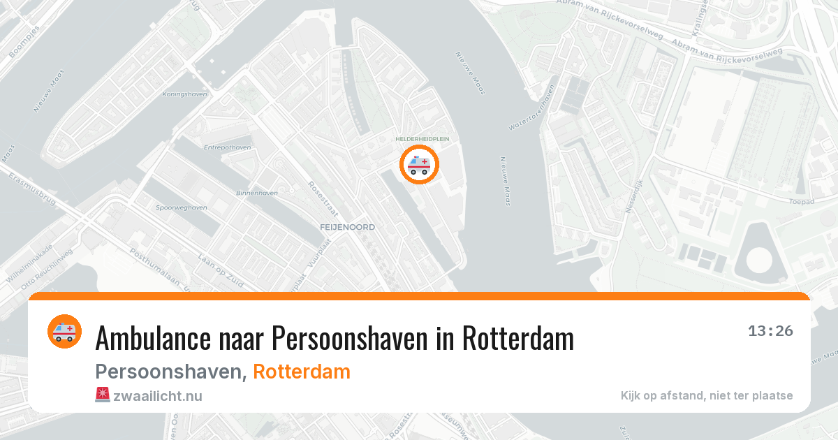 Ambulance naar Persoonshaven in Rotterdam — 14 jul 2026